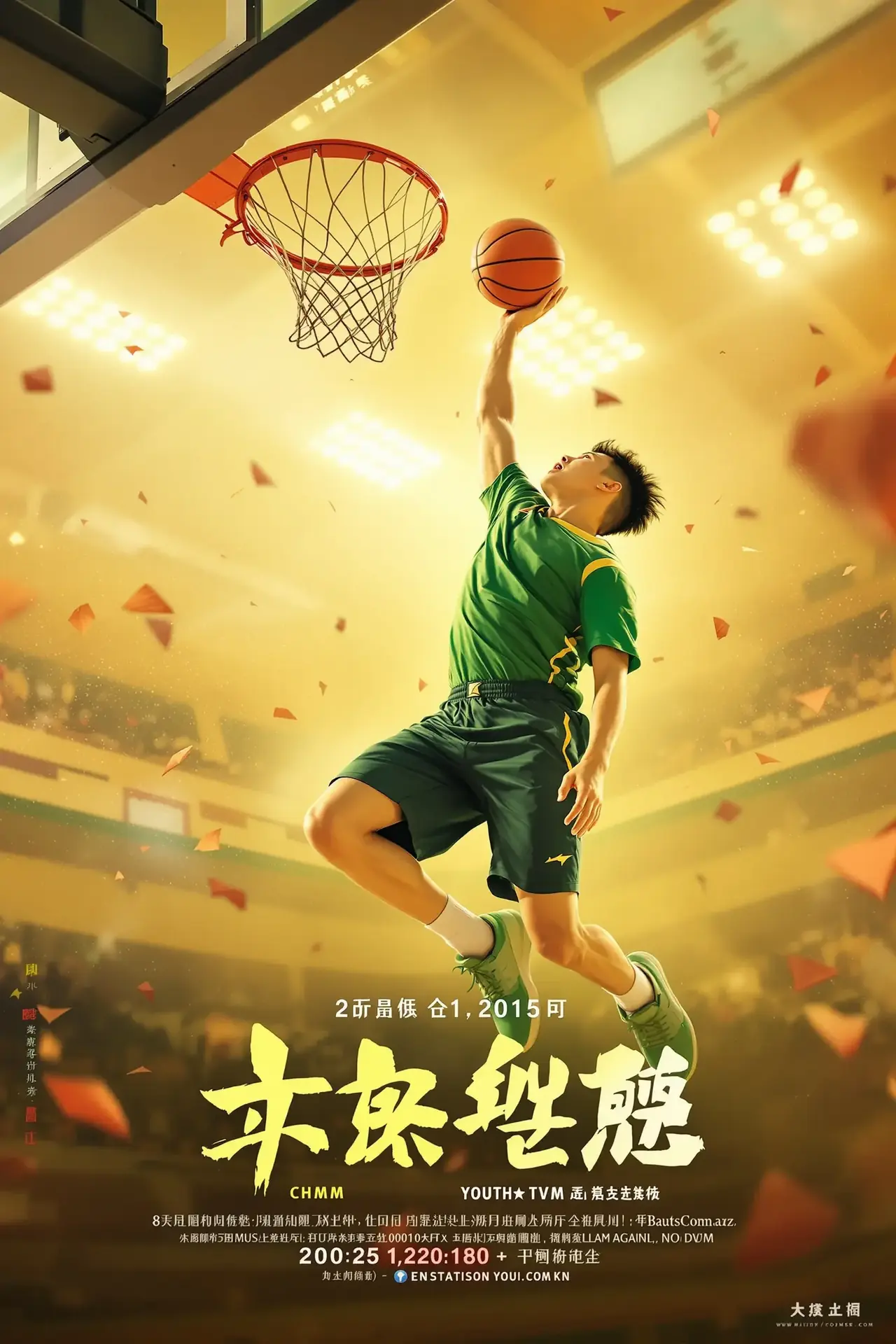 篮球场的风 - 校园青春影片海报 篮球场的风